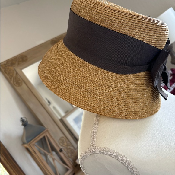 Elegant Navy Bow Sun Hat main image 4